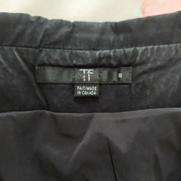 Navy Short Sleeve Button Down Dress - Picture 3 of 6